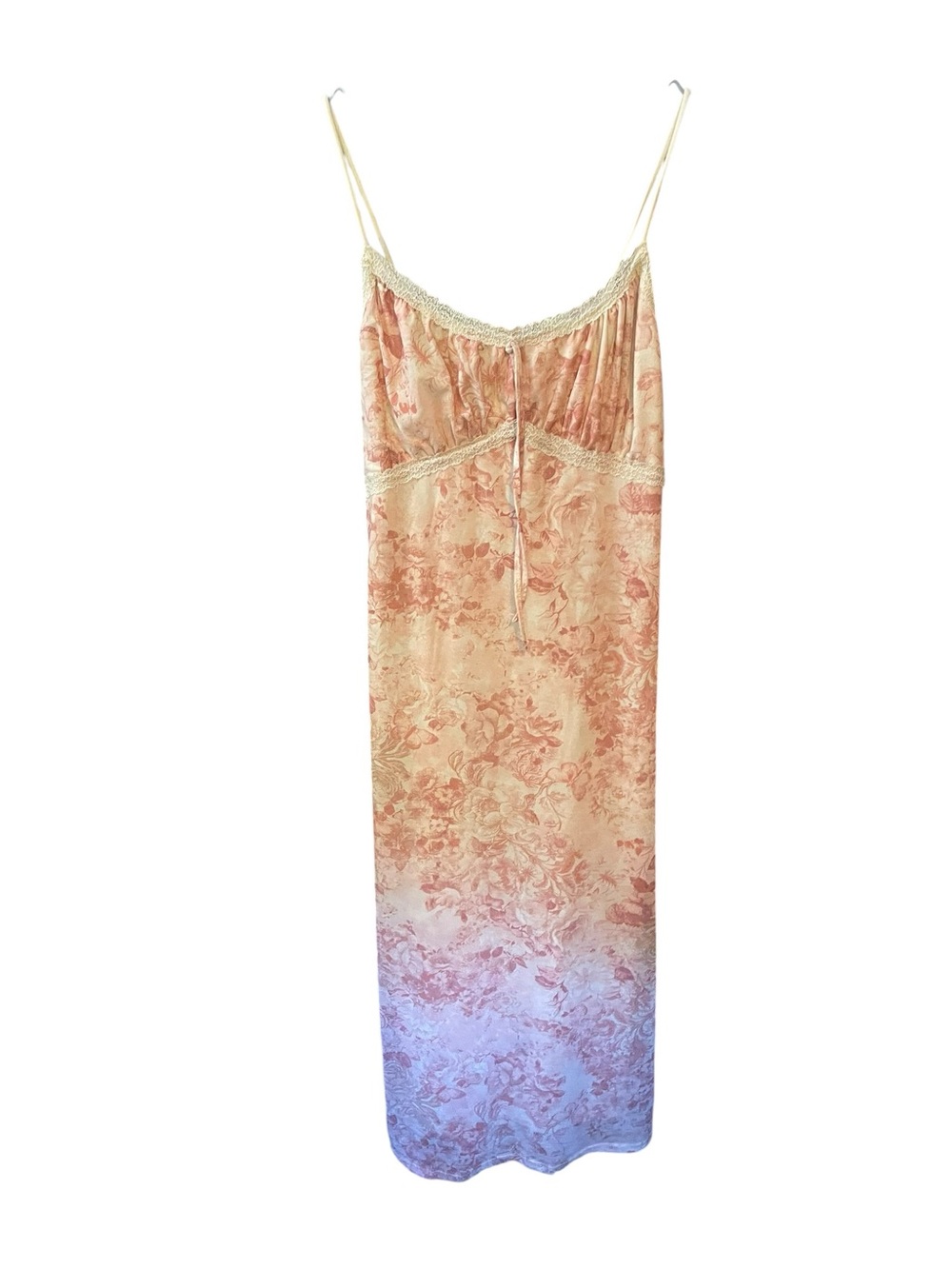 Pink Rose Pink Floral Lace-Trim Dress